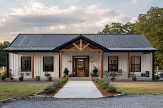 design barndominium plans and permit drawings for building approval