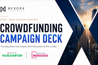 create kickstarter crowdfunding campaign pitch deck indiegogo presentation