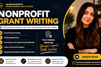 write nonprofit grant proposals and funding applications