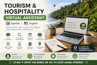 be your virtual assistant for tourism and hospitality