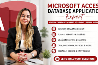 build a custom database application in microsoft access