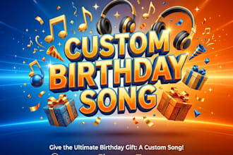 create a custom personalized happy birthday song in french or english