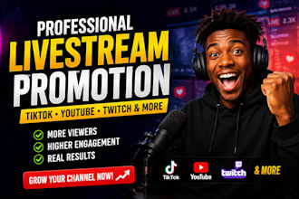 promote your twitch channel and stream to a targeted gaming audiece
