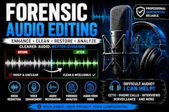 enhance, clean, restore and analyze forensic audio recordings