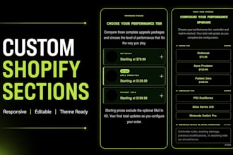 create a custom responsive shopify section