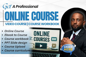do online course content, video course, training manual, course development