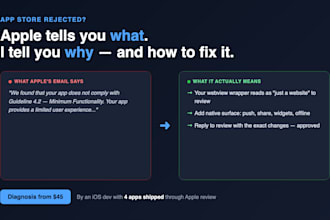 diagnose why your ios app got rejected and tell you exactly how to fix it