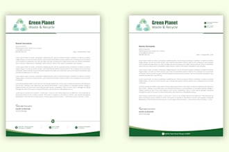 do professional editable letterhead design