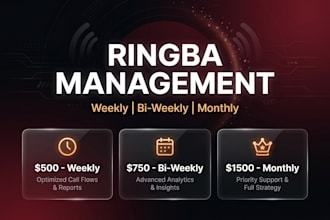 setup campaigns and manage complete ringba account