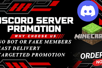 promote minecraft server, discord game, fivem server, rust, dayz server