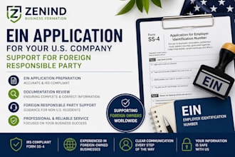 apply for your company ein with foreign responsible party support