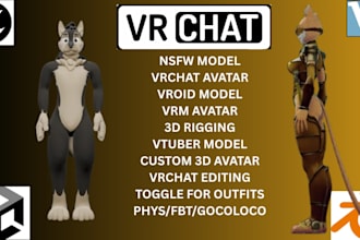 create vrchat, vrm, vroid, koikatsu, mmd, warudo, sfm, gmod, vtuber model