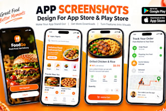 design app screenshot, playsore, google, app store screenshot