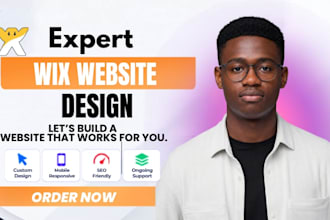 design custom wix website and redesign responsive modern layouts business sites