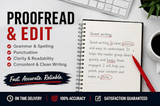 proofread and edit your english content