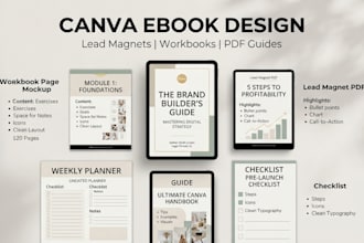design canva ebooks, lead magnets, and digital workbooks