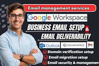 setup google workspace email, or fix email deliverability