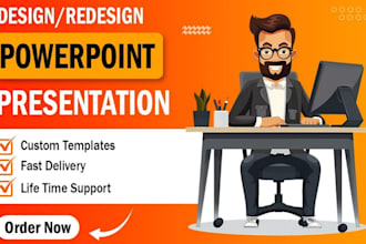 design powerpoint presentation, google slides and canva pitch deck