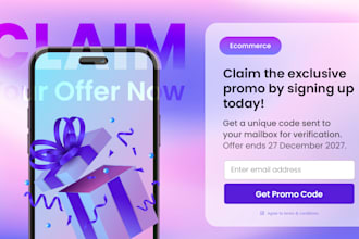 create event or promo registration page