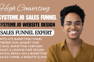 build a systeme io sales funnel with email automation
