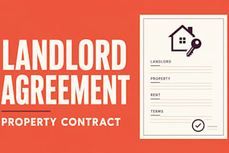 draft a professional landlord agreement and property contract