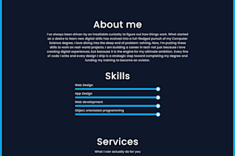 desing and develop your company or business website