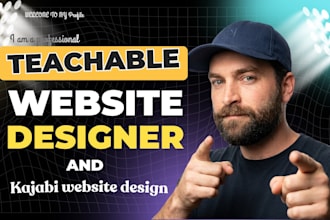 design and build a professional teachable website and online course website
