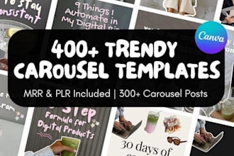 design morden instagram carousel, social media posts, facebook ads and bannners