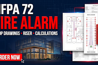design nfpa 72 fire alarm shop drawings riser and calculations