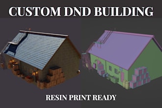 design custom dnd buildings, houses and fantasy structures