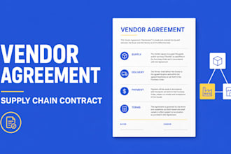 draft a customized vendor agreement for your business supply chain