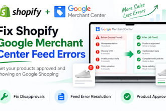 fix shopify google merchant center feed errors