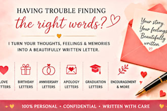 personalize letters for any occasion