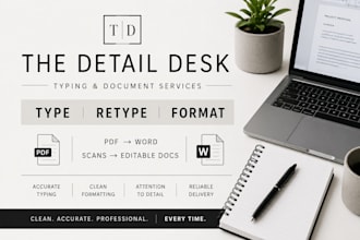type, retype, and format your documents