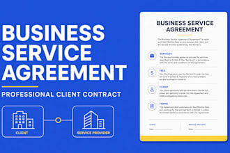 draft a professional business service agreement for your clients