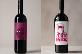 design a premium and professional wine label