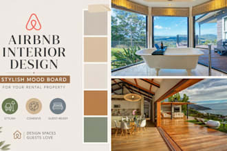 create a stylish airbnb interior design mood board for your rental property