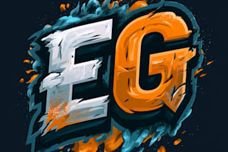 design a professional gaming esports letter logo design
