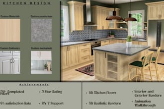design your kitchen and create realistic 3d kitchen renders