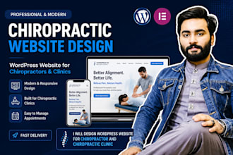 build wordpress website for chiropractic clinic and wellness center