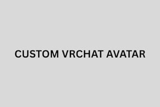 create custom vrchart and 3d chaarcter model