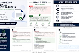 edit and improve your professional or business writing
