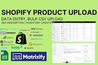 shopify product listing seo csv bulk import upload catalog inventory update