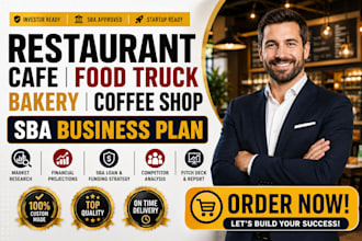 write restaurant cafe food truck bakery coffee shop sba business plan