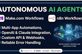 build autonomous ai agent using make and n8n