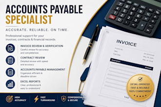 do accounting and manage accounts payable, invoice processing and reconciliation