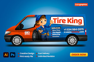 design premium vehicle vinyl wrap for commercial business car, trucks and fleets