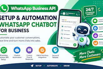 setup whatsapp business API automation whatsapp chatbot automation for business