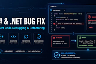 fix your dotnet, c sharp, and entity framework bugs