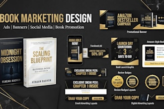 create ebook promotion graphics, ads, and marketing designs
